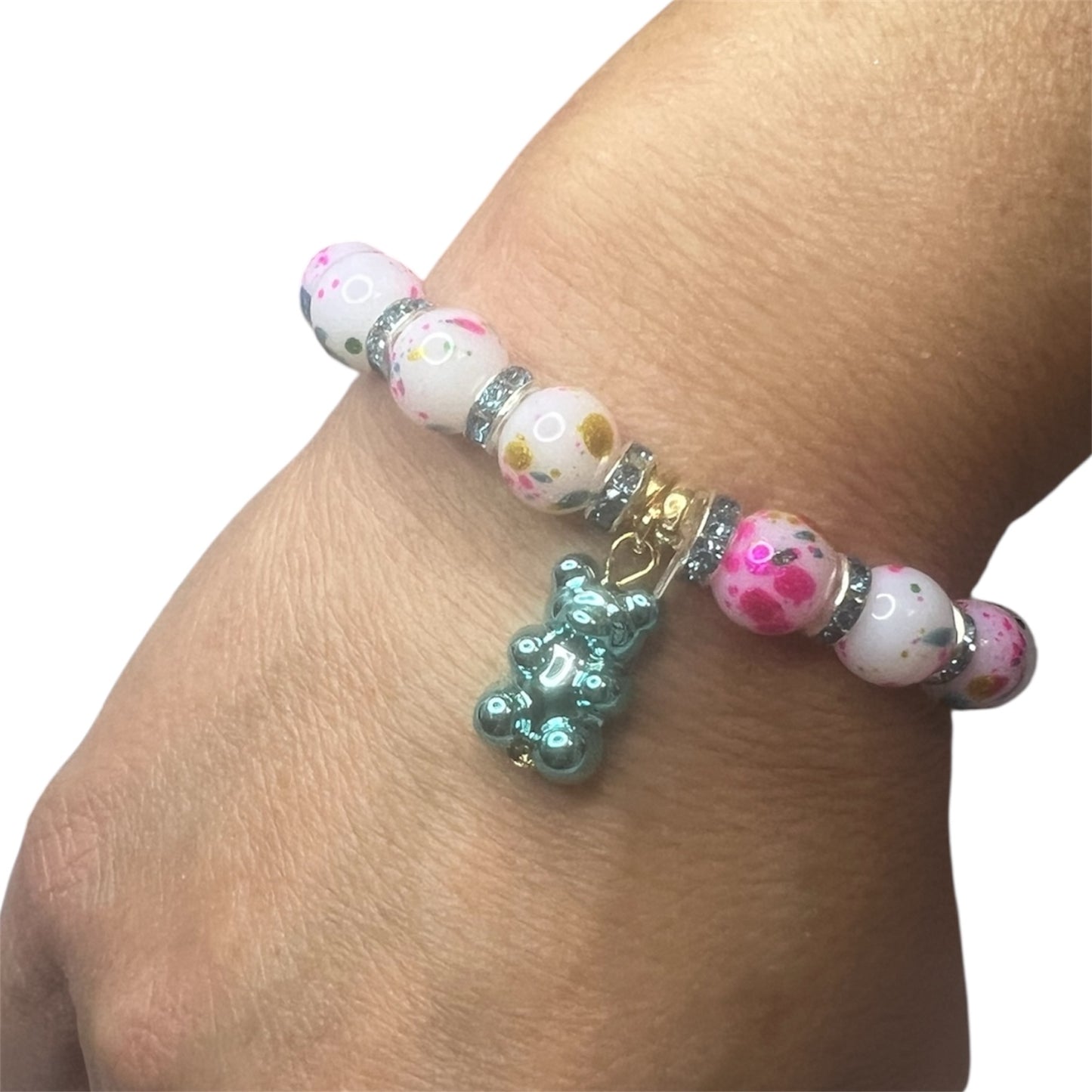 Give Me Some Sugar- Teal Gummy Bear Bracelet