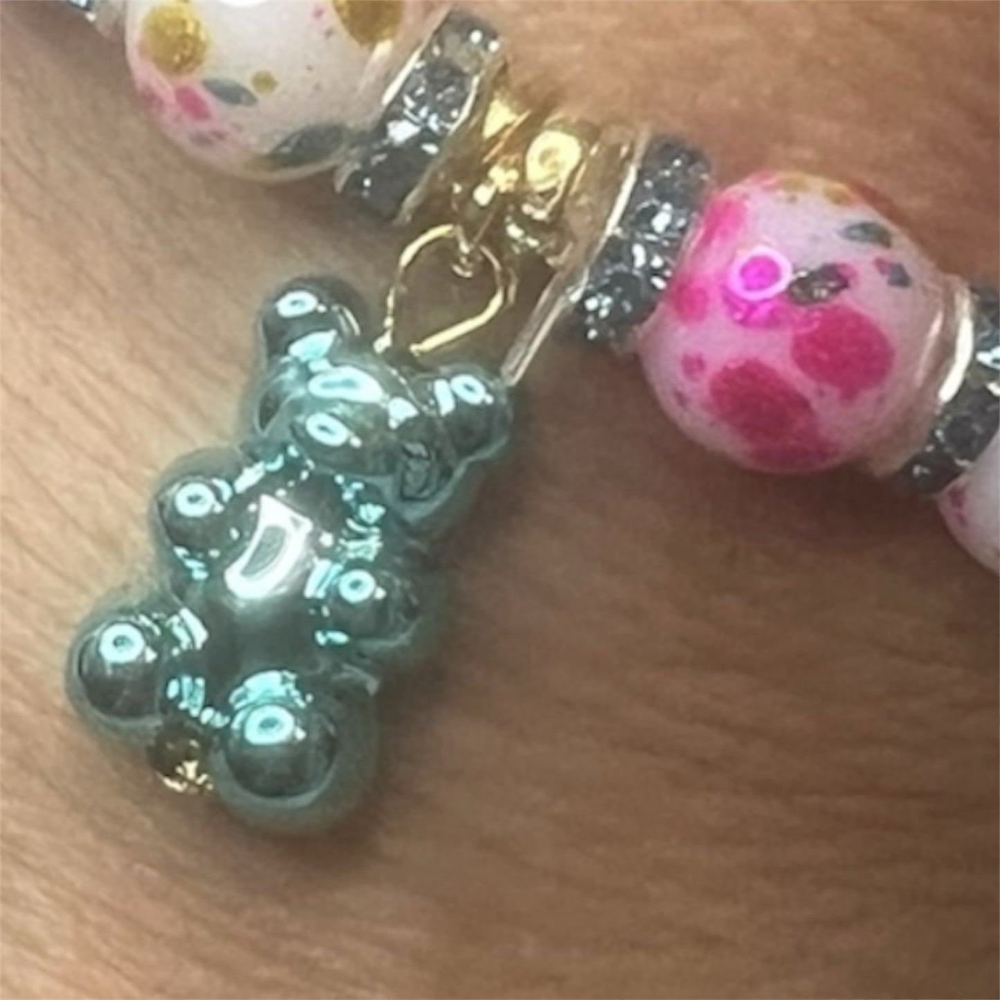 Give Me Some Sugar- Teal Gummy Bear Bracelet