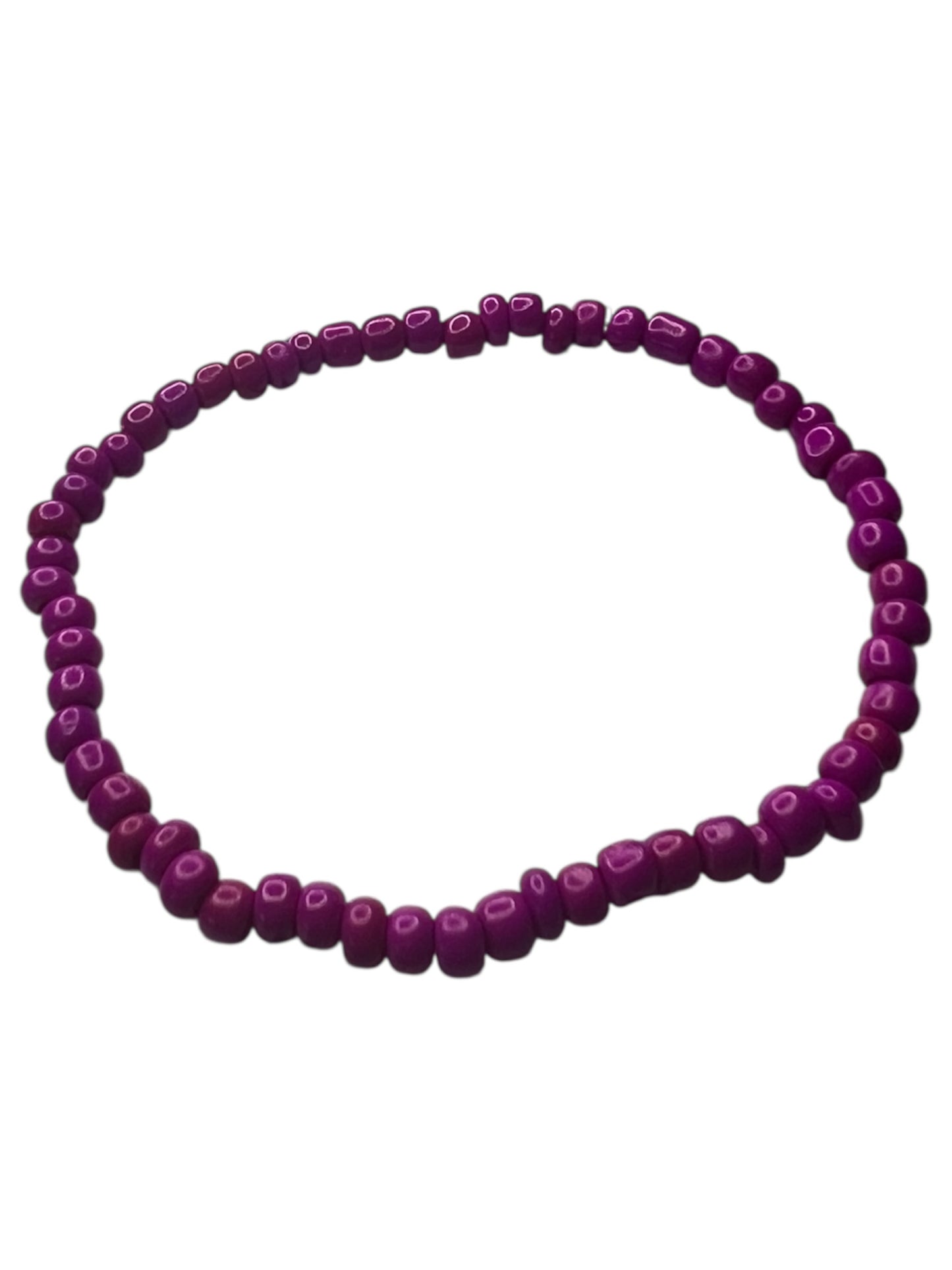 $3 Magnetic Vibes Magenta Seed Bead Bracelet