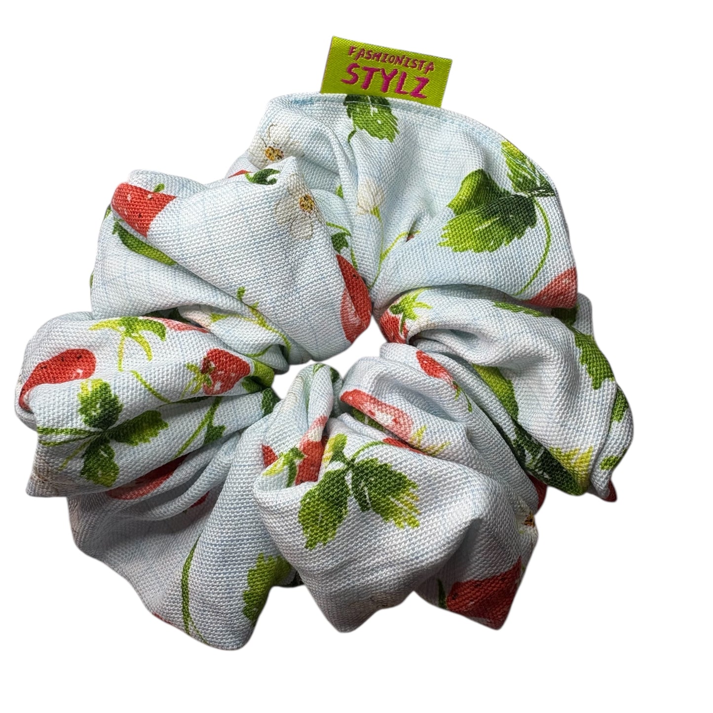 BERRY SWEET COLLECTION- Summer Sweetness Blue Strawberry Scrunchie Hair Accessory