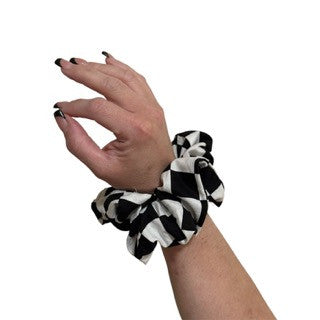 Bun Hug- Handmade X-Large Scrunchie- Check Yourself | FASHIONISTA STYLZ