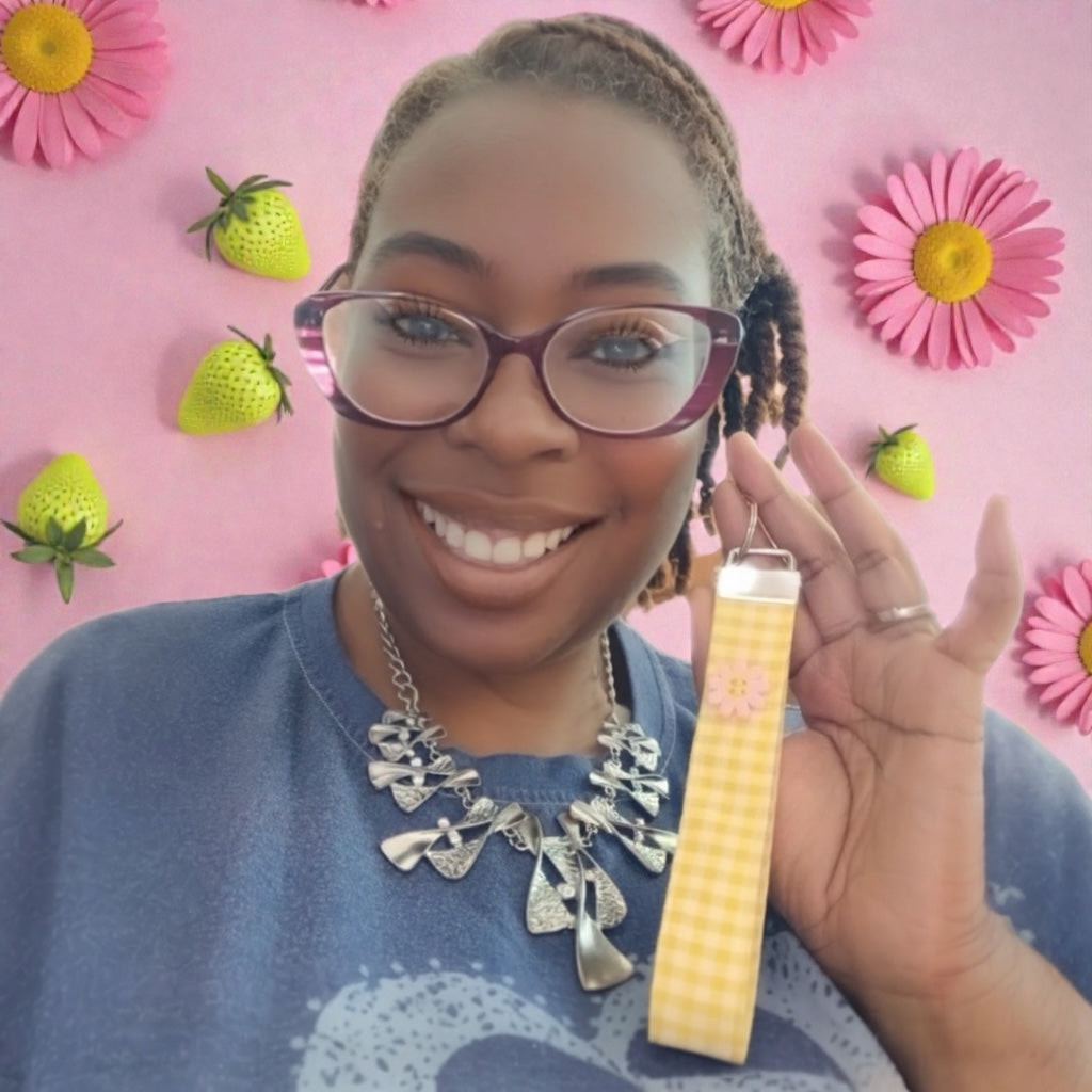 BERRY SWEET COLLECTION- Sunny & Sweet- Wristlet Key Holder- FS-27
