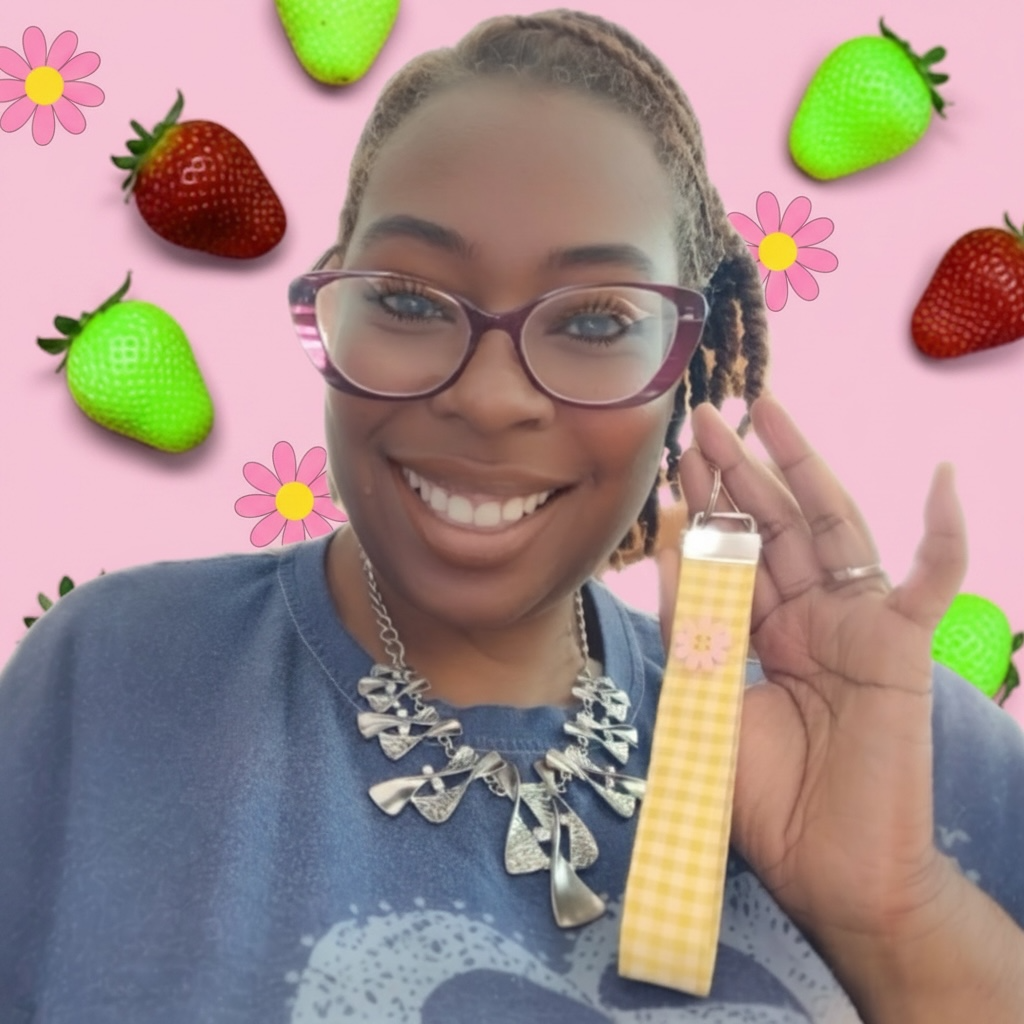 BERRY SWEET COLLECTION- Sunny & Sweet- Wristlet Key Holder- FS-27
