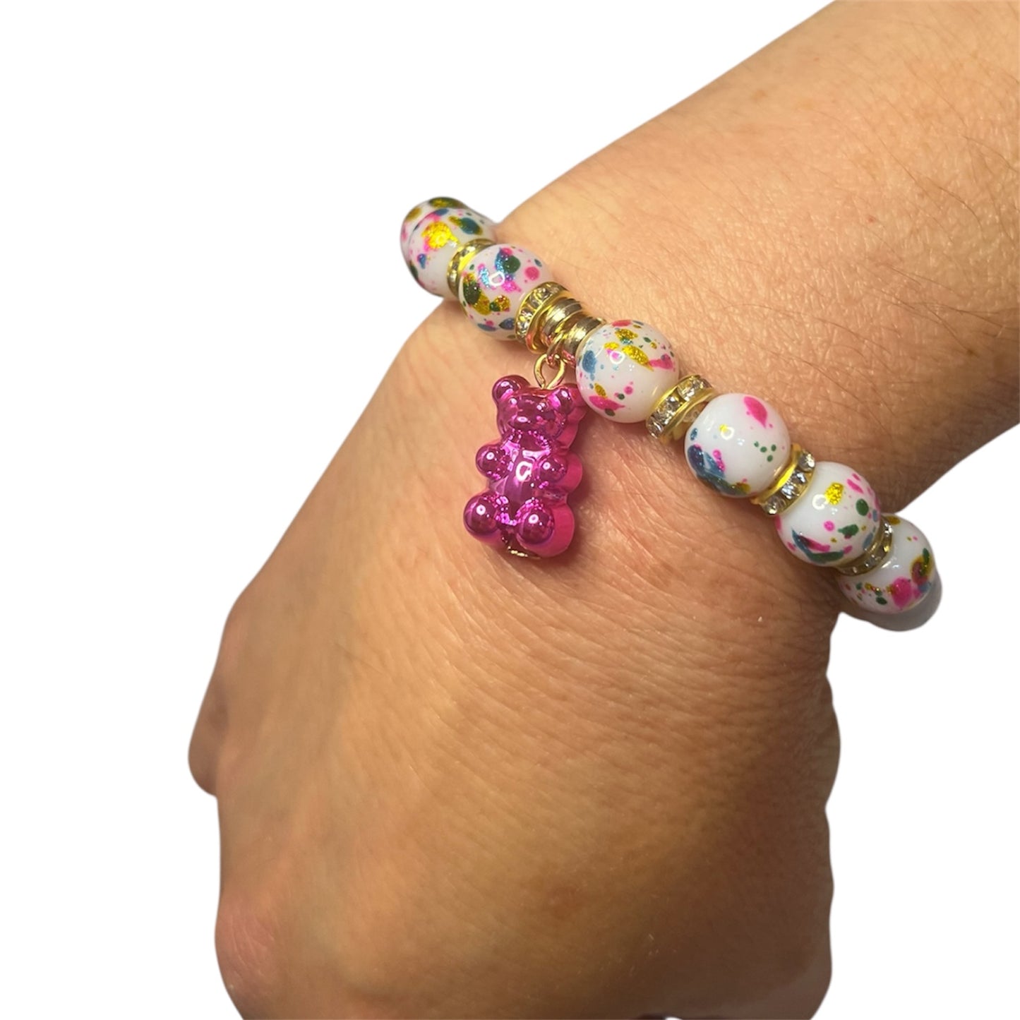 Gimmie Some Sugar- Pink Gummy Bear Bracelet