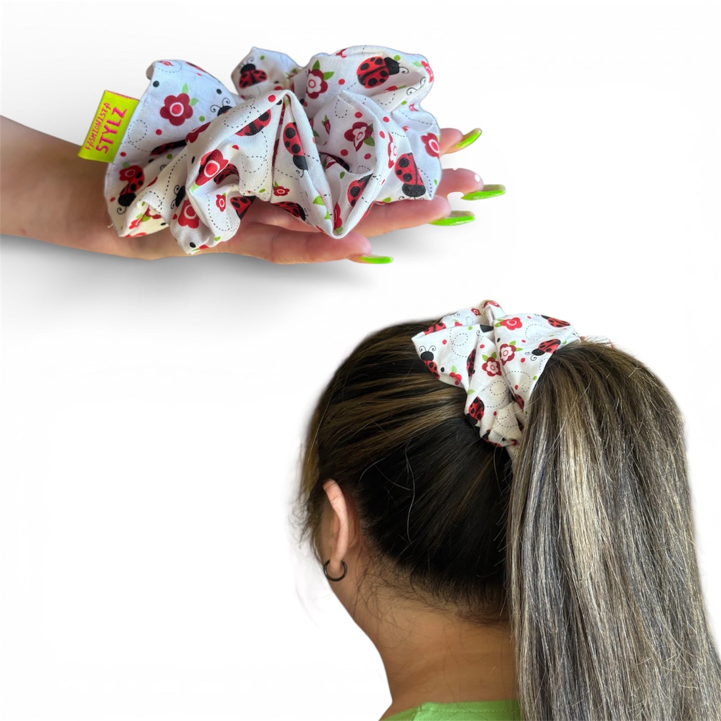 LOVE BUG- Scrunchie Hair Accessory