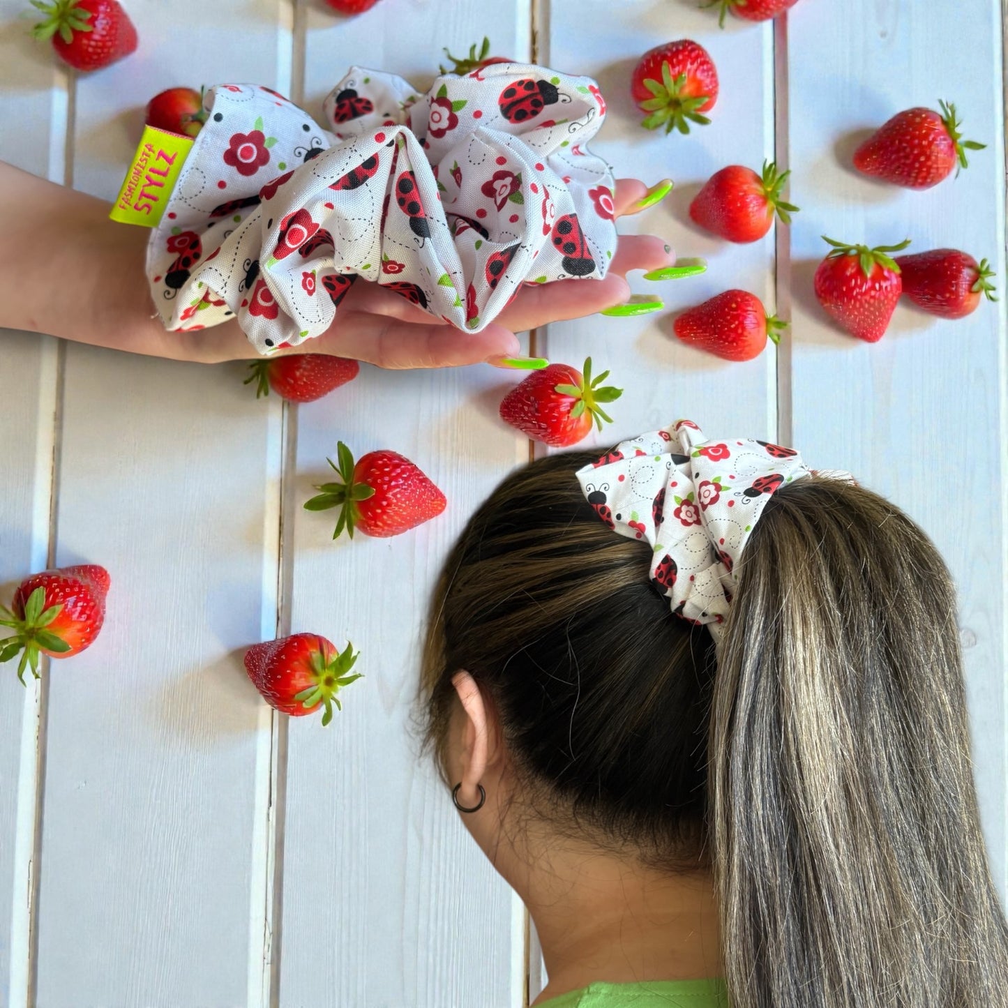 LOVE BUG- Scrunchie Hair Accessory