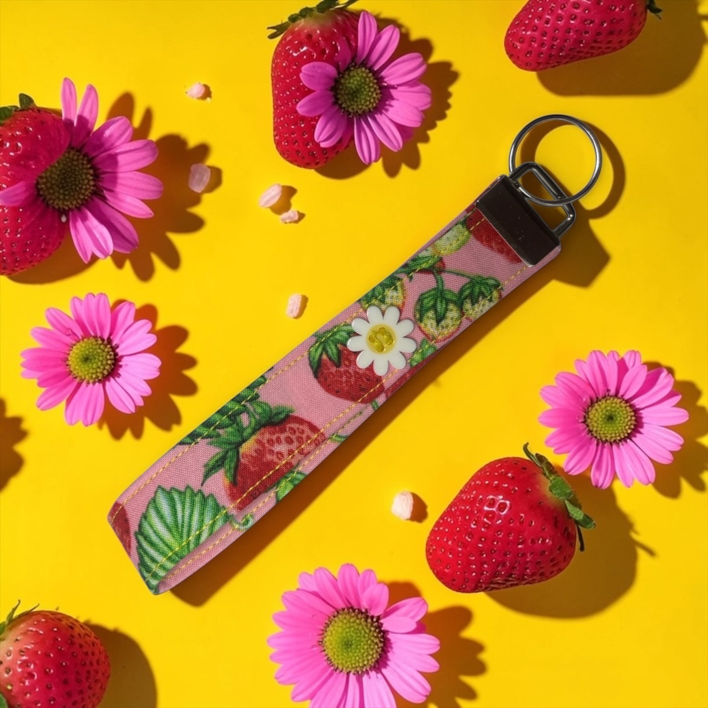 BERRY SWEET COLLECTION- Strawberry Patch Pink Wristlet-FS-30