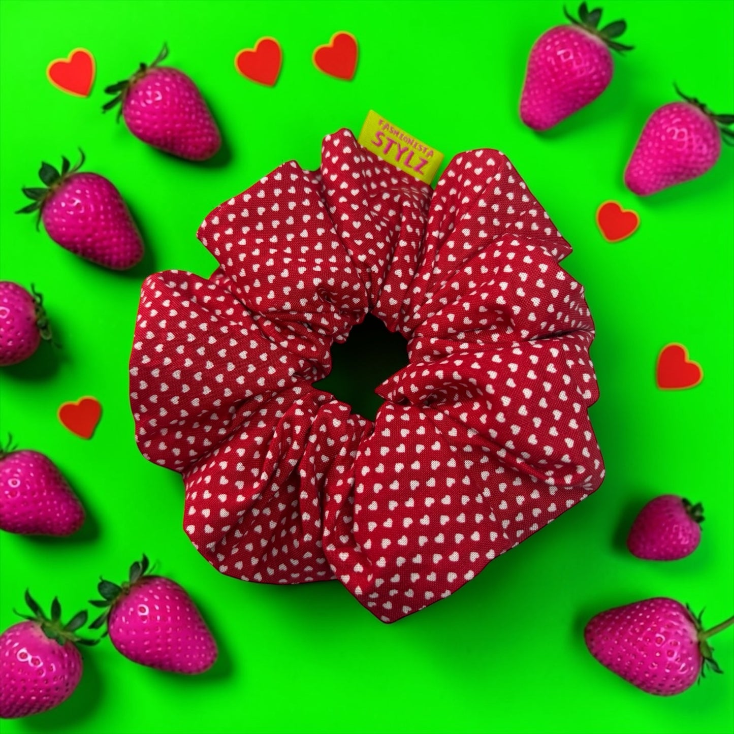 SPOILED ROTTEN- Hearts Scrunchie