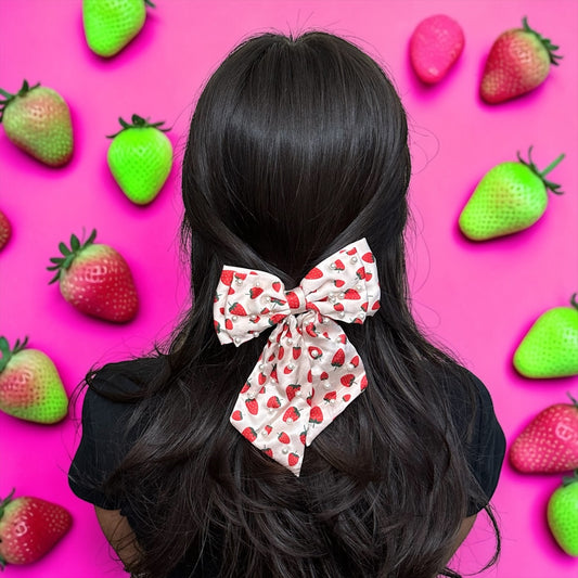 BERRY SWEET COLLECTION- SWEET MEETS CHIC- Hair Bow Clip FS-42