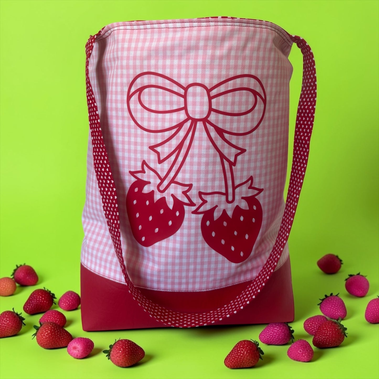 BERRY SWEET- Fully Lined Designer Tote Bag