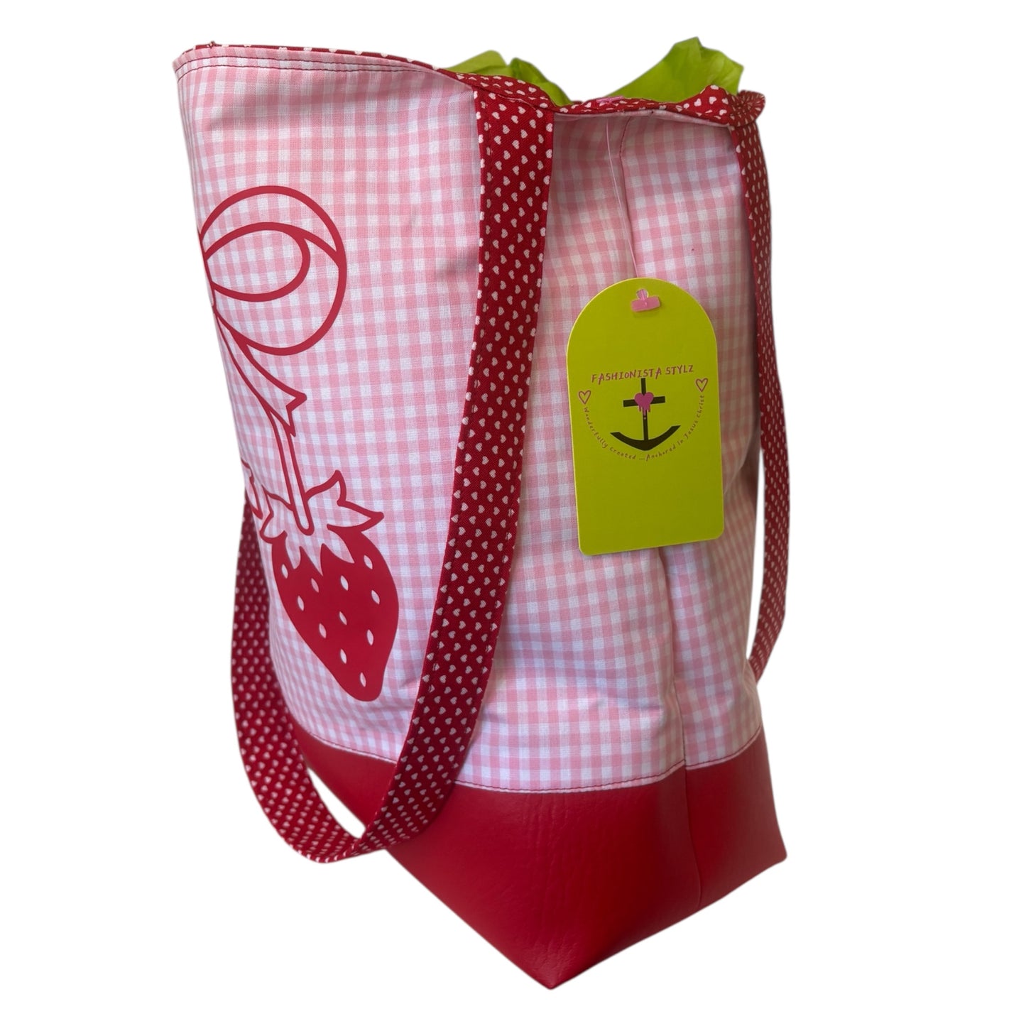 BERRY SWEET- Fully Lined Designer Tote Bag