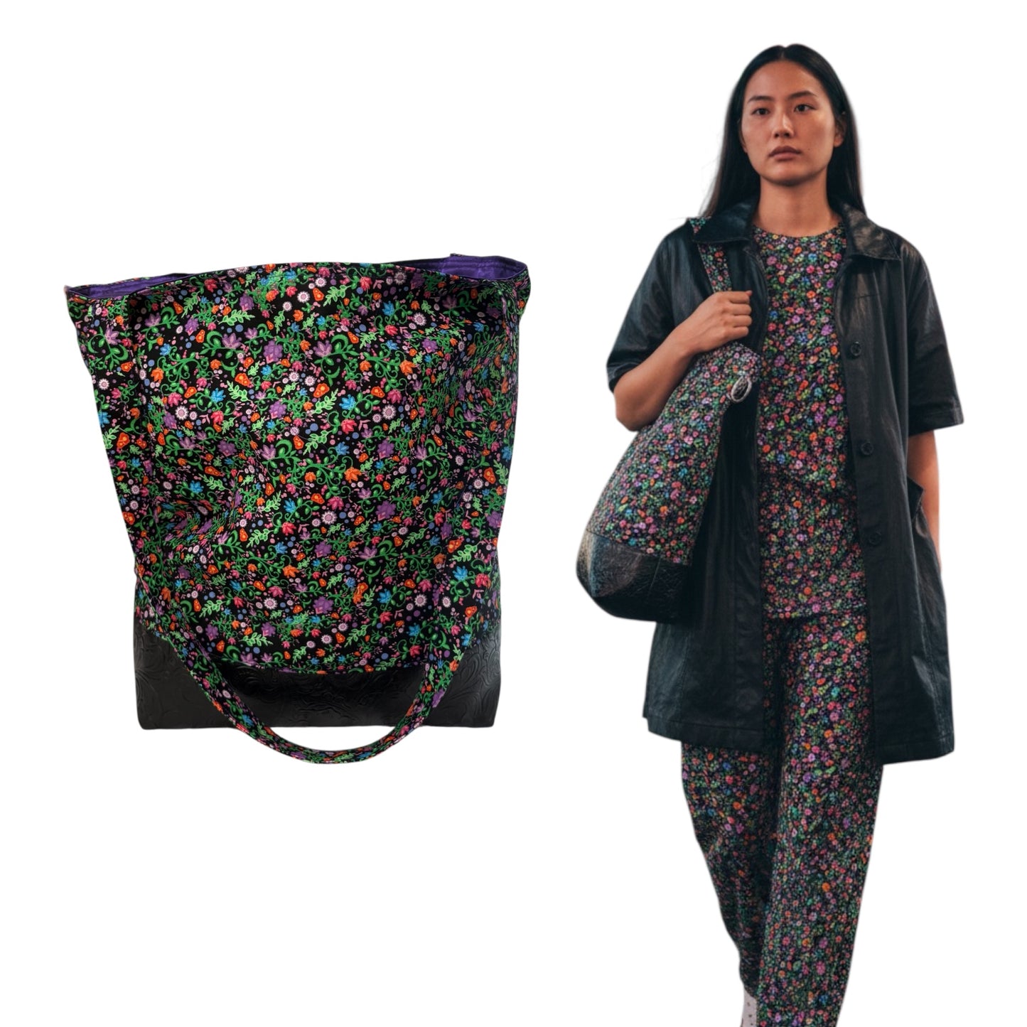LAVENDER BLOOM- Grab n' Go Tote Bag