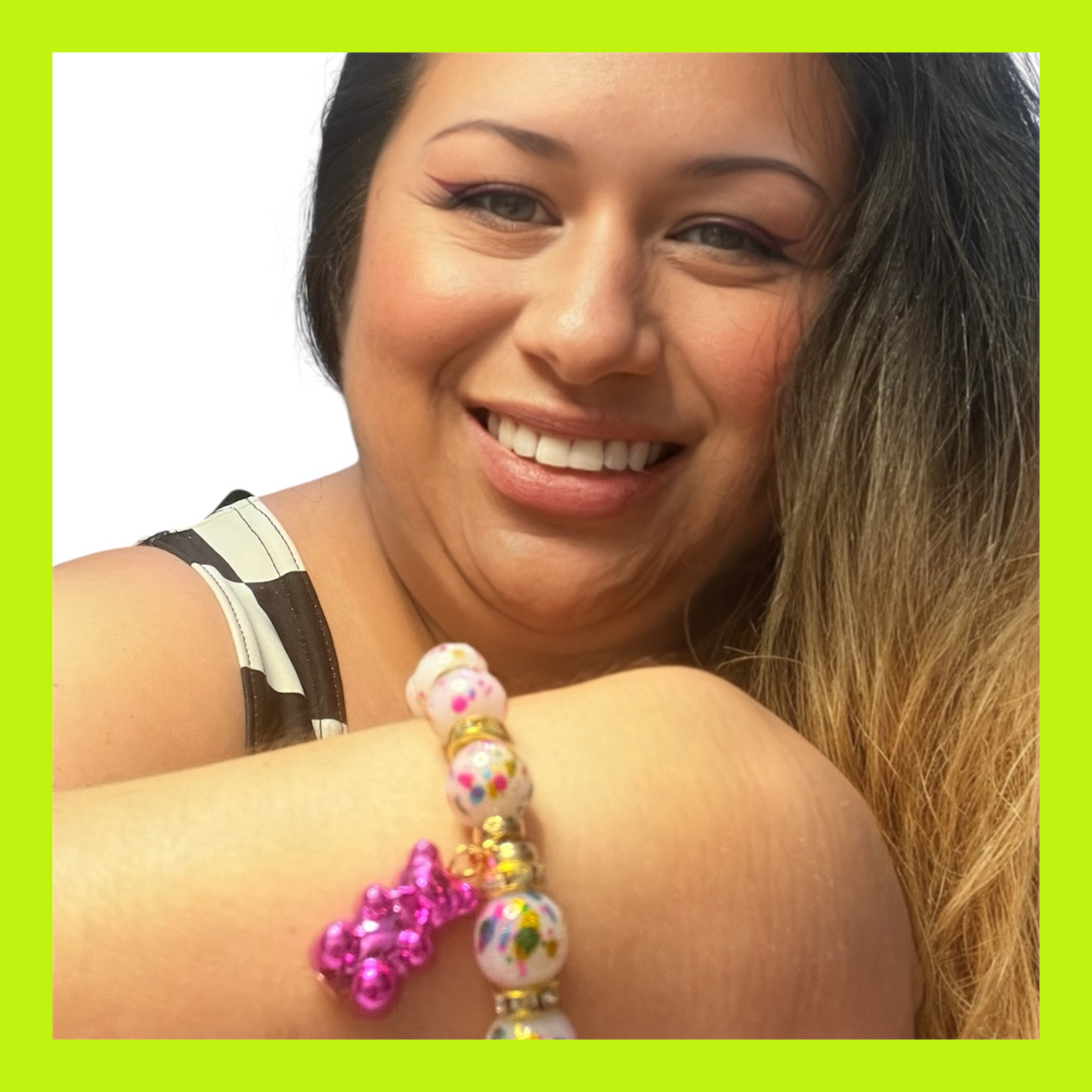 Gimmie Some Sugar- Pink Gummy Bear Bracelet